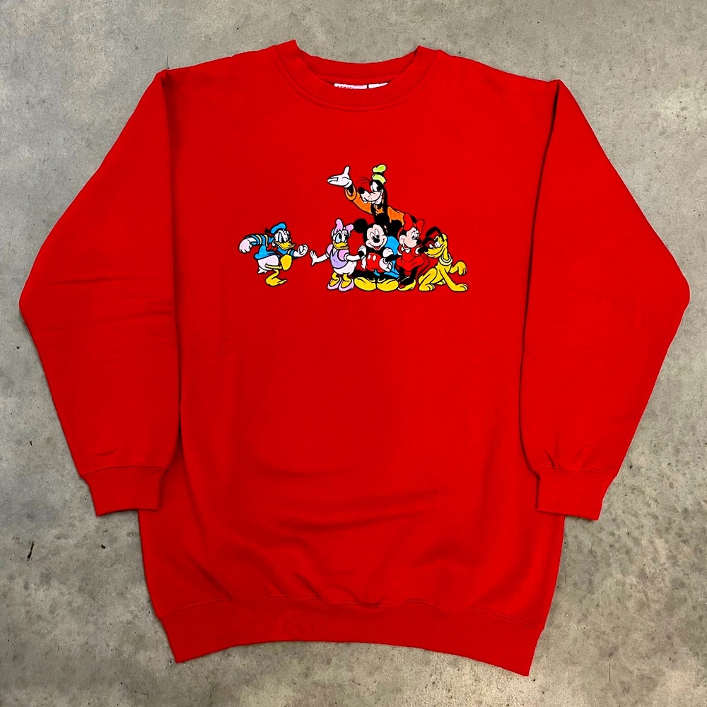 Vintage 90s Disney Mickey Inc Embroidered Crewneck Sweatshirt